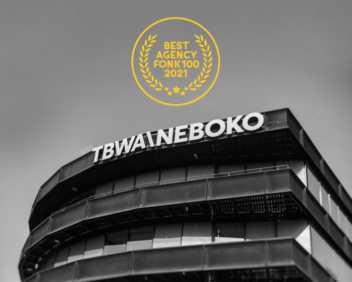 TBWA\NEBOKO is listed in FONK 100